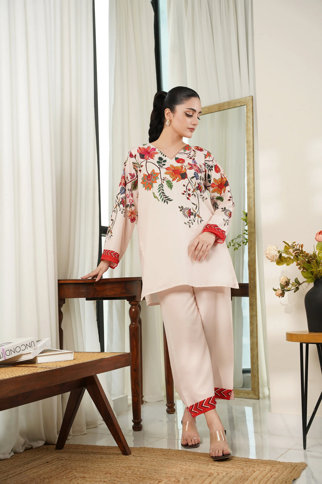 Dhaga Women Pret Printed 2 Piece Soft Crepe Leora SS25DSP315 - Summer Collection