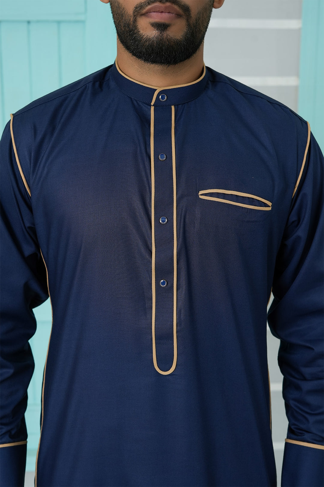 Royal Arabic Jubba by Edge Republic Mens RTW Solids Cotton Viscose 2 Piece Suit JB 008 Festive Collection