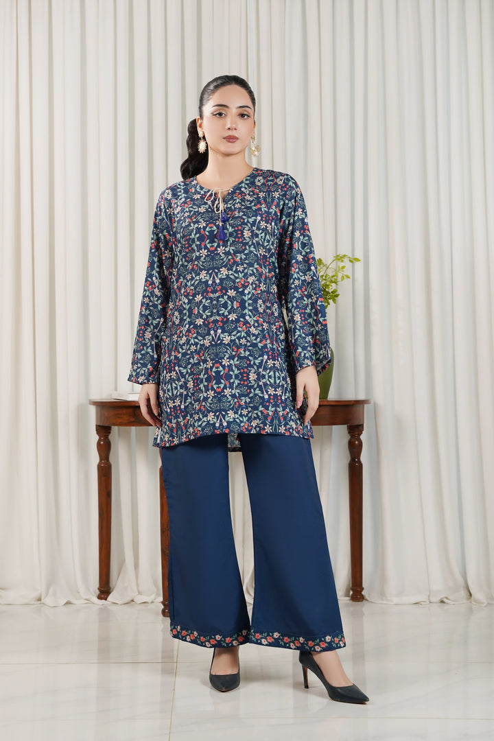 Dhaga Women Pret Printed 2 Piece Soft Crepe Azure SS25DKP104 - Summer Collection