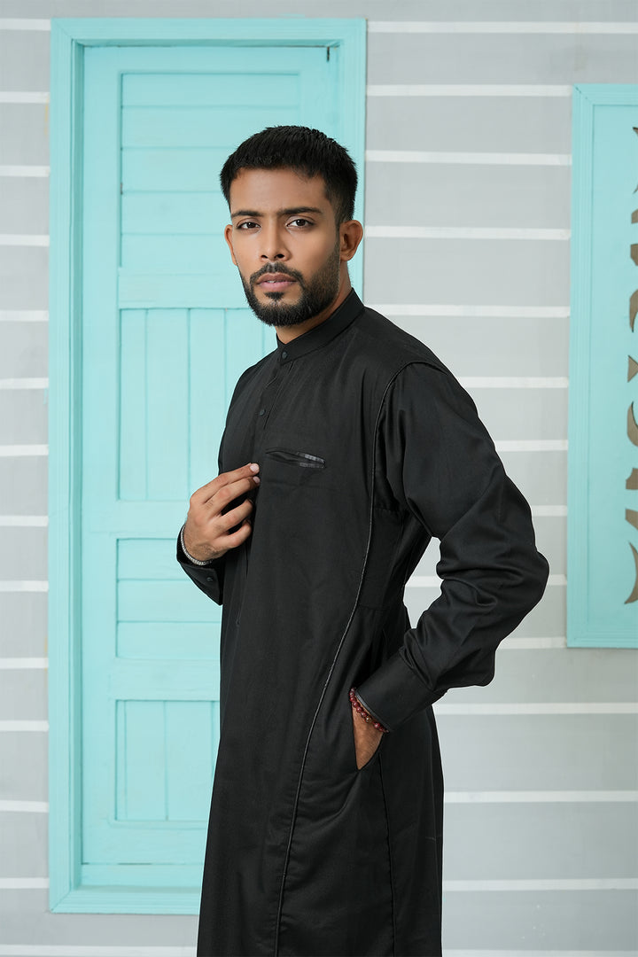 Royal Arabic Jubba by Edge Republic Mens RTW Solids Cotton Viscose 2 Piece Suit JB 007 Festive Collection