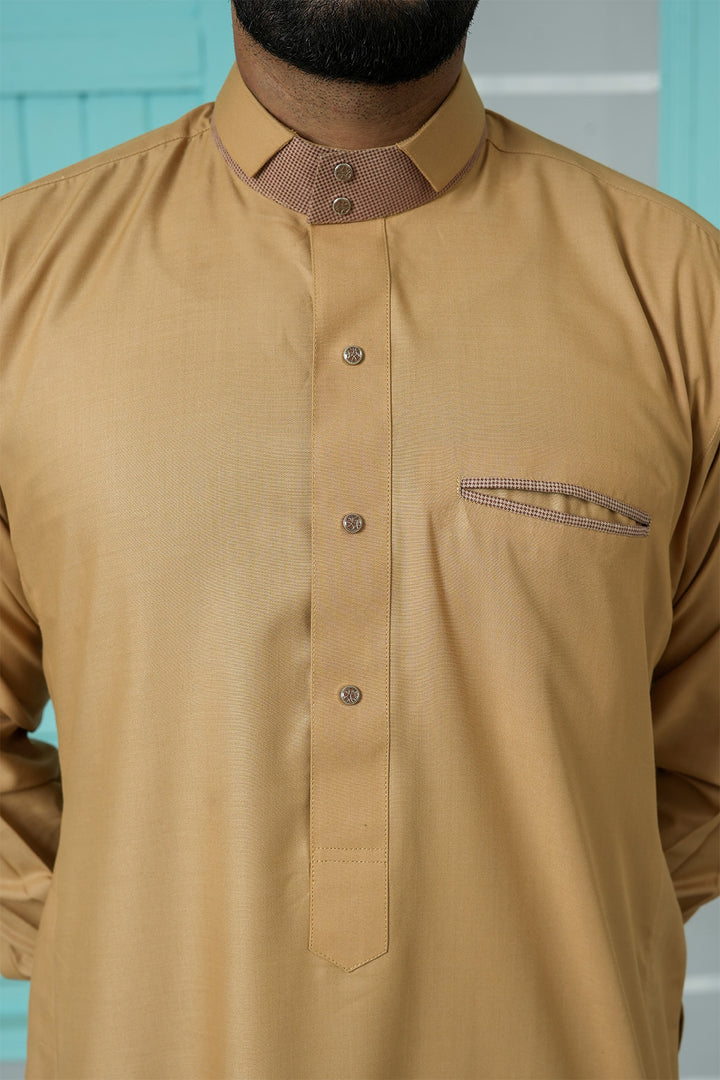 Royal Arabic Jubba by Edge Republic Mens RTW Solids Cotton Viscose 2 Piece Suit JB 005 Festive Collection