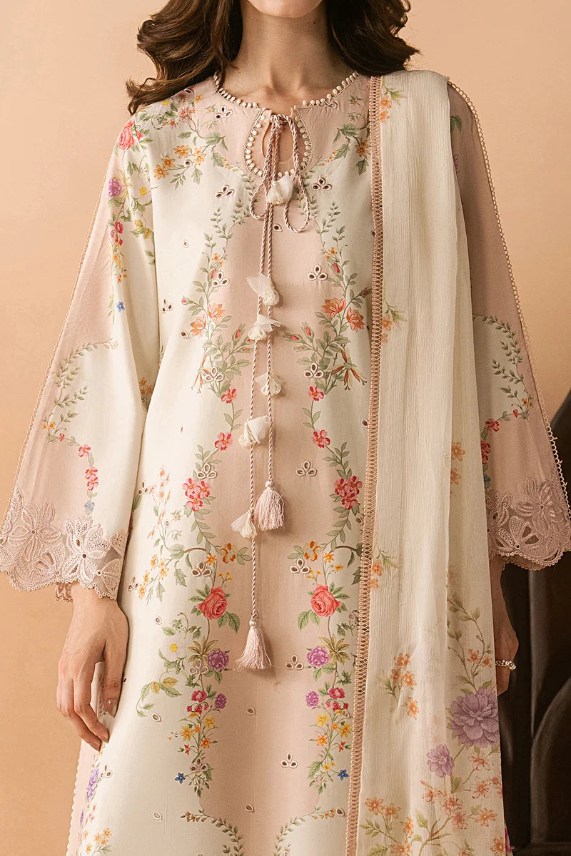 Haze A Prints by Afrozeh Unstitched Embroidered  Lawn 3 Piece Suit AF26UAP Lustre FWU-113 - Summer Collection