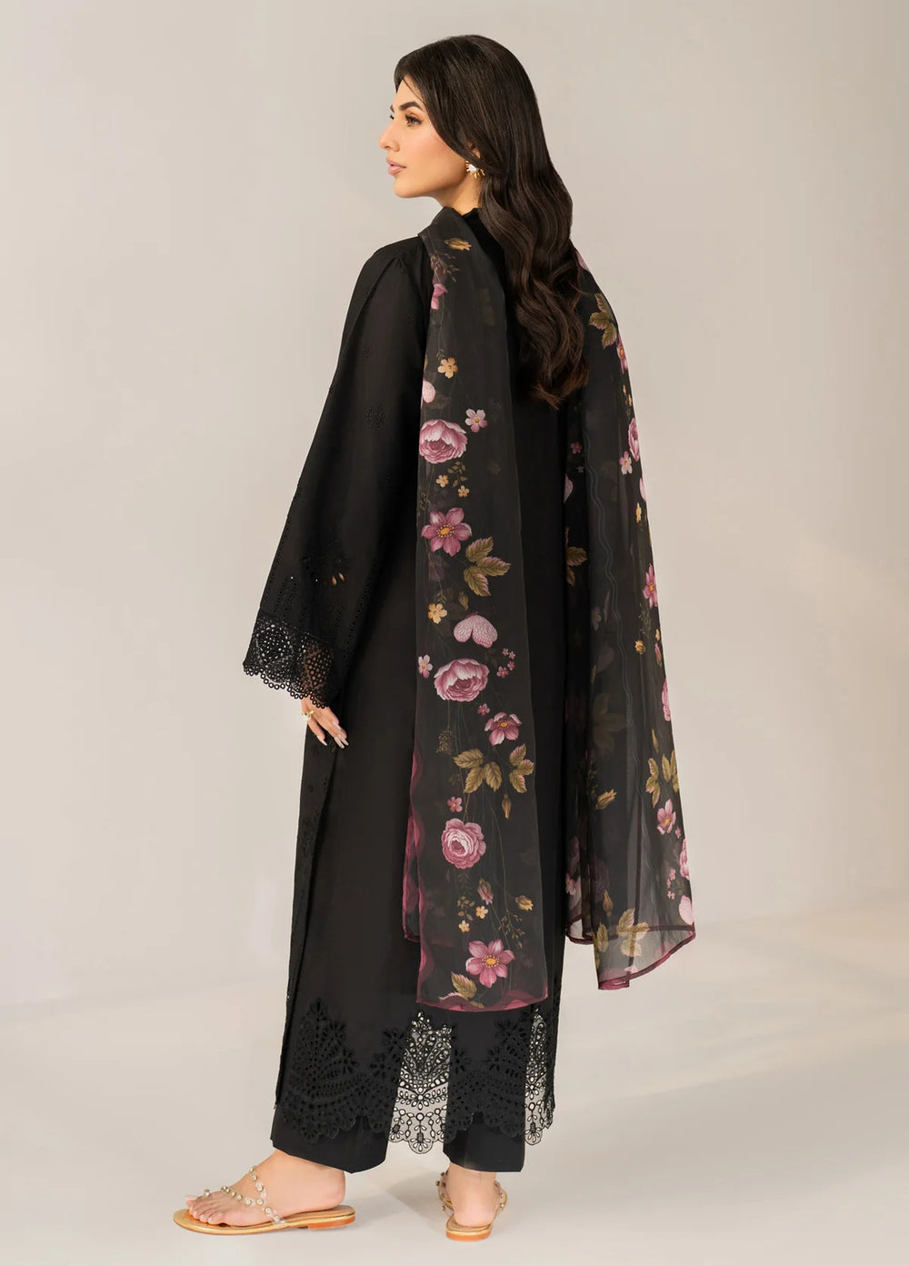 Layana by Xenia Formals Unstitched Embroidered Lawn 3 Piece Suit XE26ULL D-10 Saphie - Summer Collection