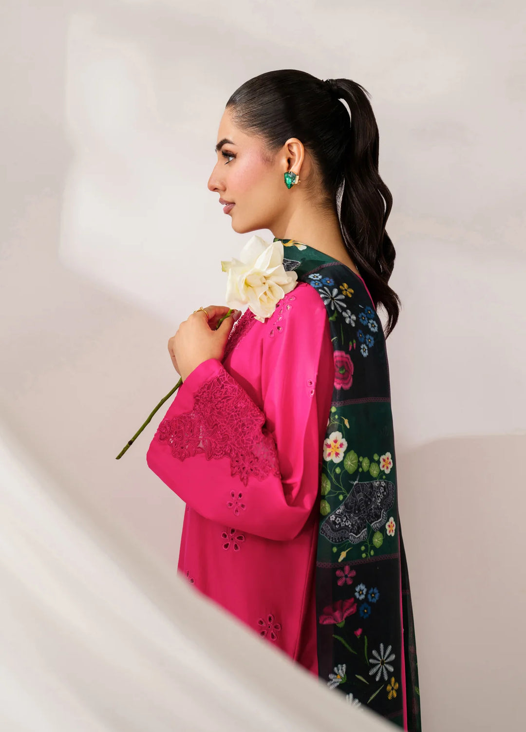 Le'essence by Xenia Formals Unstitched Embroidered Lawn 3 Piece Suit XE26UL D-05 Crizma - Summer Collection