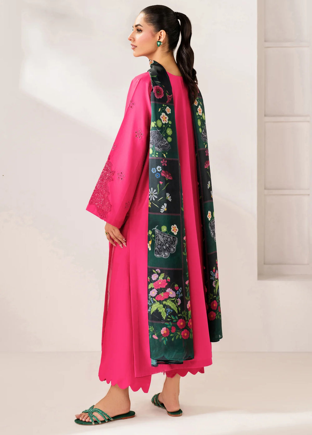 Le'essence by Xenia Formals Unstitched Embroidered Lawn 3 Piece Suit XE26UL D-05 Crizma - Summer Collection