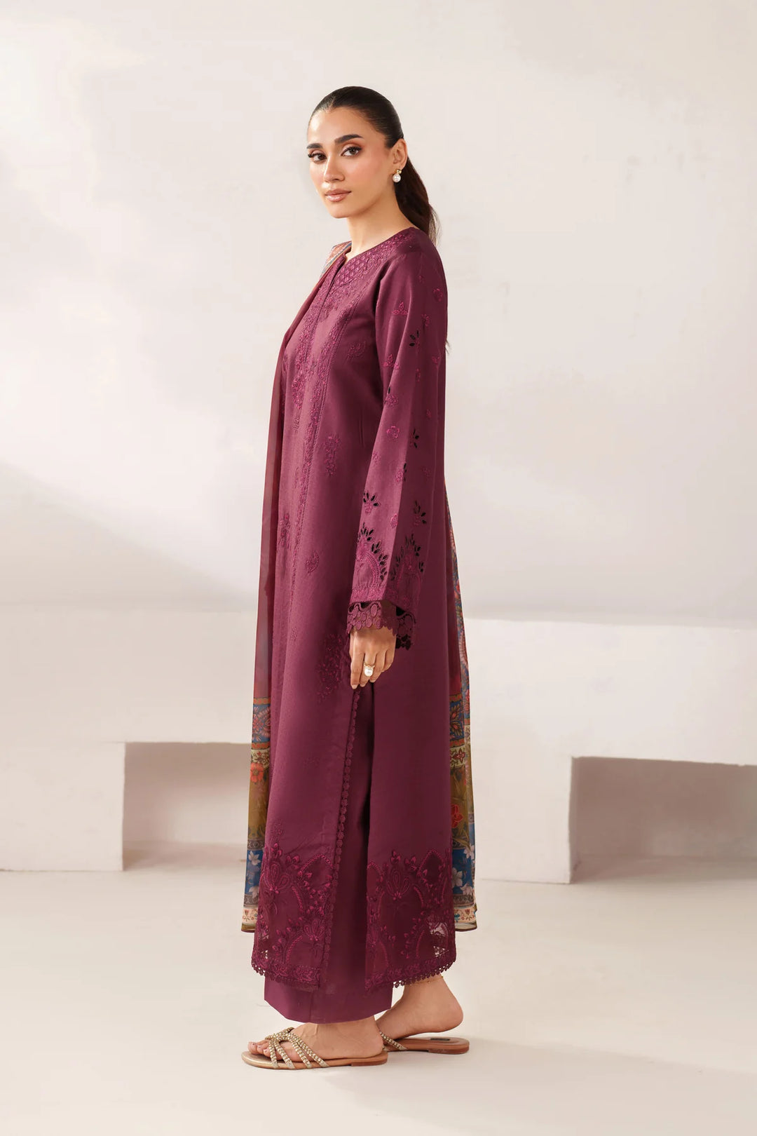 Le'essence by Xenia Formals Unstitched Embroidered Lawn 3 Piece Suit XE26UL D-02 Niha - Summer Collection