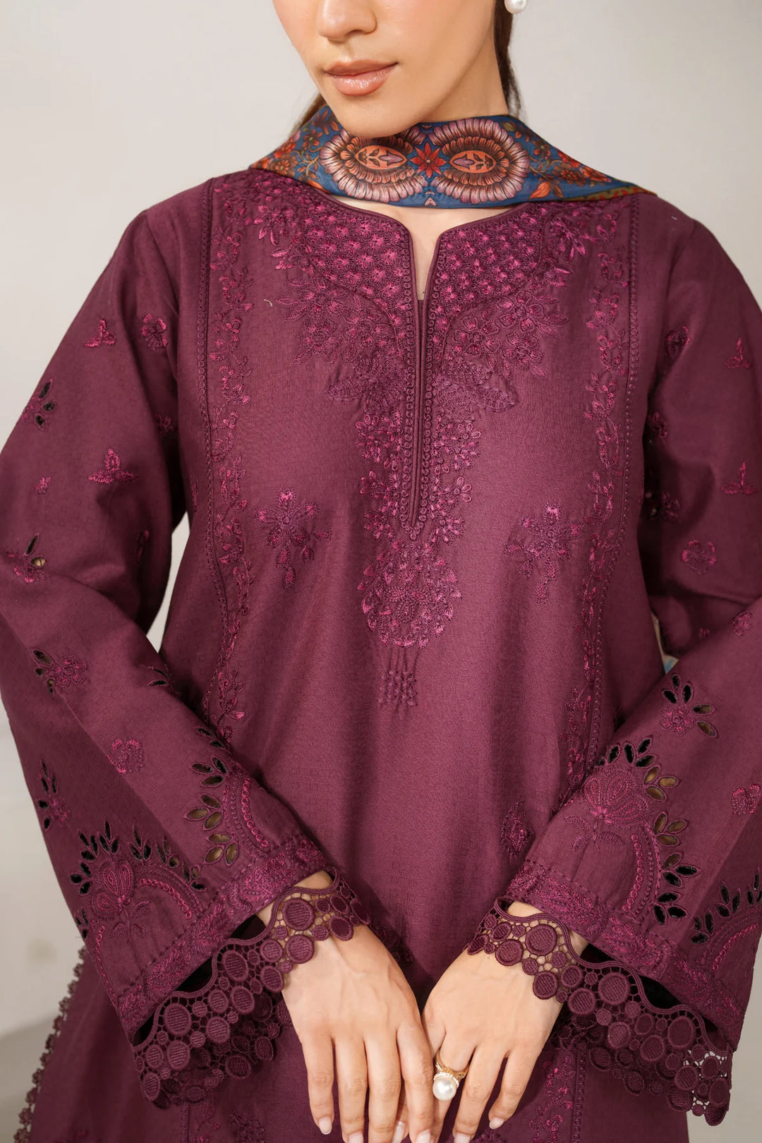 Le'essence by Xenia Formals Unstitched Embroidered Lawn 3 Piece Suit XE26UL D-02 Niha - Summer Collection