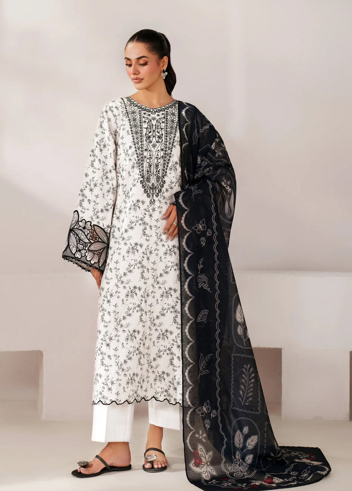 Le'essence by Xenia Formals Unstitched Embroidered Lawn 3 Piece Suit XE26UL D-03 Tia - Summer Collection