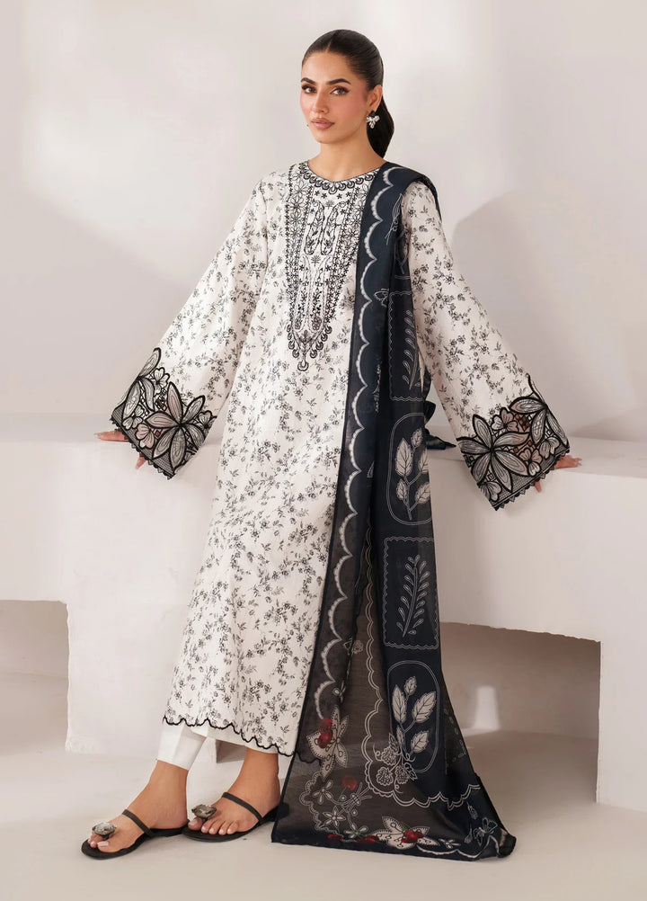 Le'essence by Xenia Formals Unstitched Embroidered Lawn 3 Piece Suit XE26UL D-03 Tia - Summer Collection