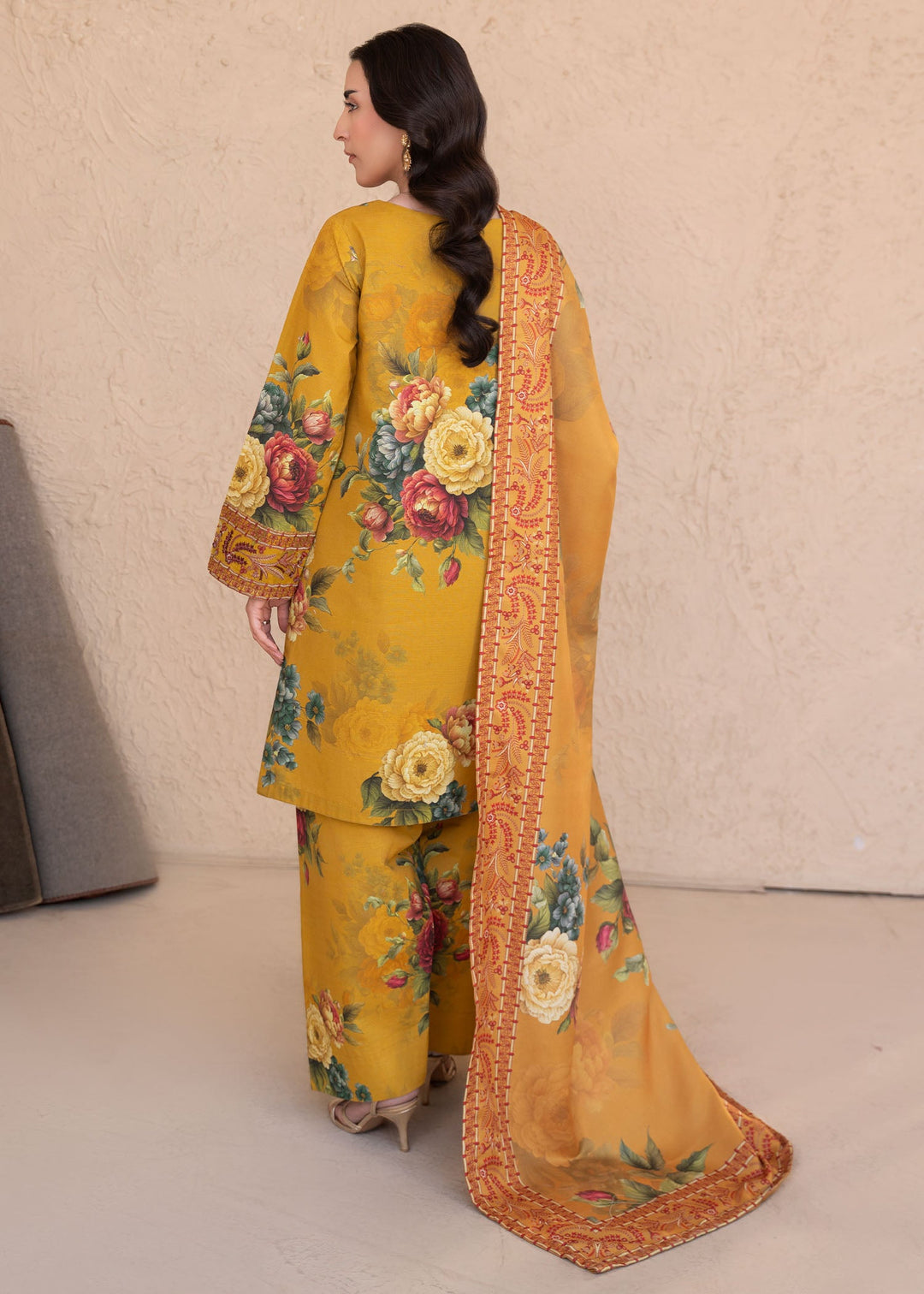 Meerak Women Khaddar Pret 3 Piece Embroidered Khaddar 206 - Winter Collection