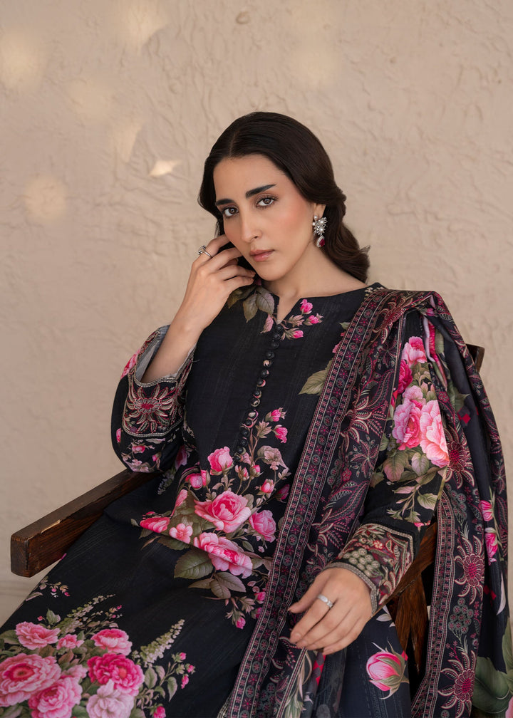 Meerak Women Khaddar Pret 3 Piece Embroidered Khaddar 203 - Winter Collection