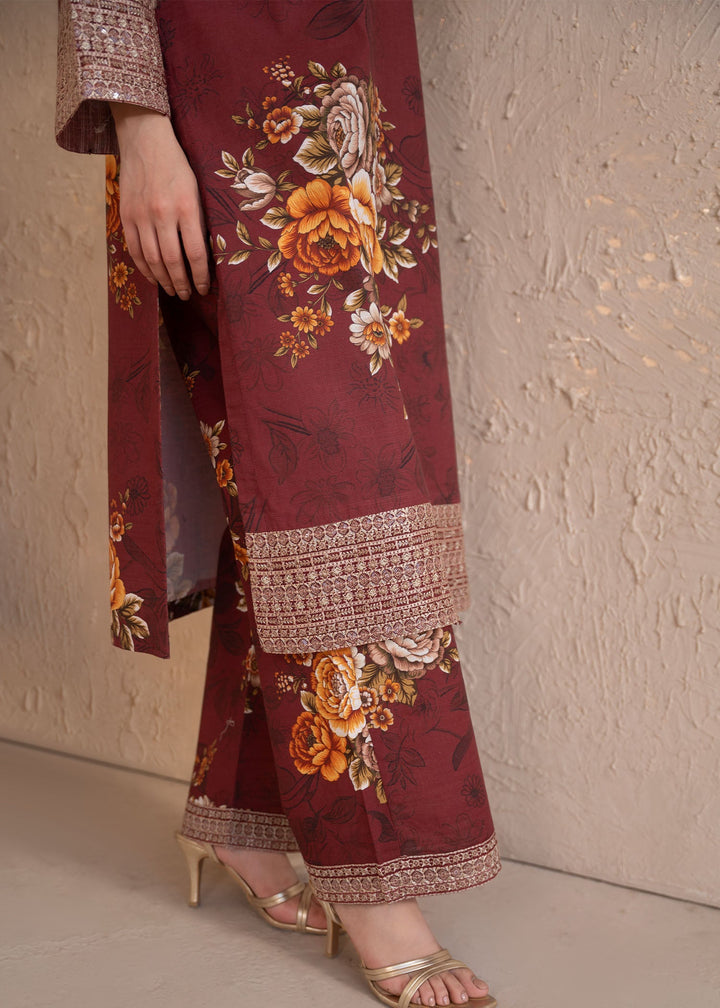 Meerak Women Khaddar Pret 3 Piece Embroidered Khaddar 202 - Winter Collection