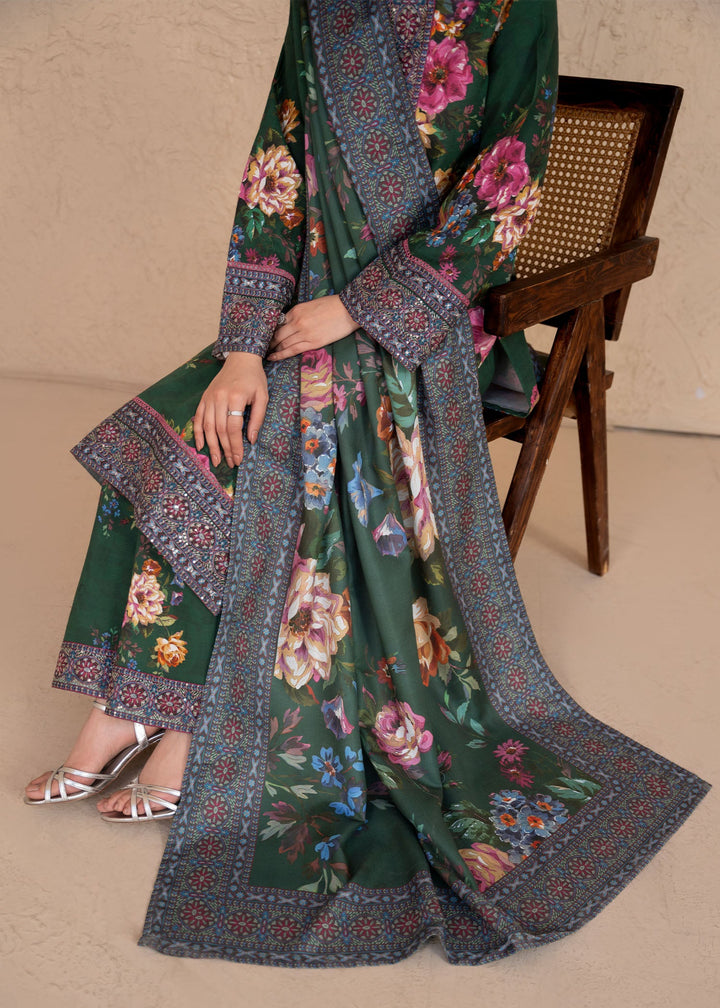 Meerak Women Khaddar Pret 3 Piece Embroidered Khaddar 204 - Winter Collection