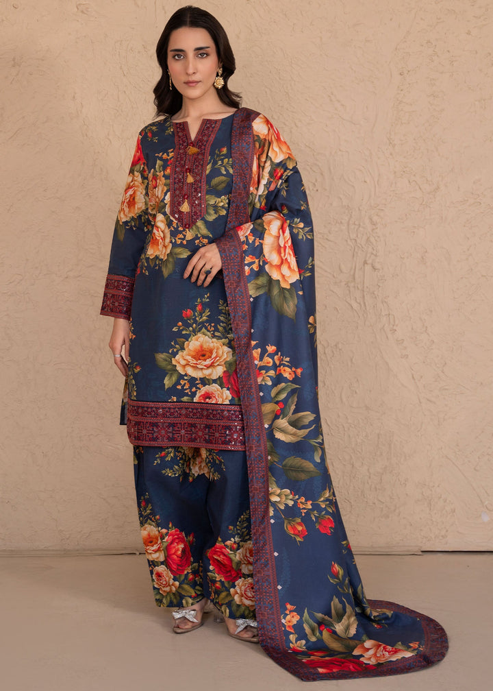 Meerak Women Khaddar Pret 3 Piece Embroidered Khaddar 205 - Winter Collection