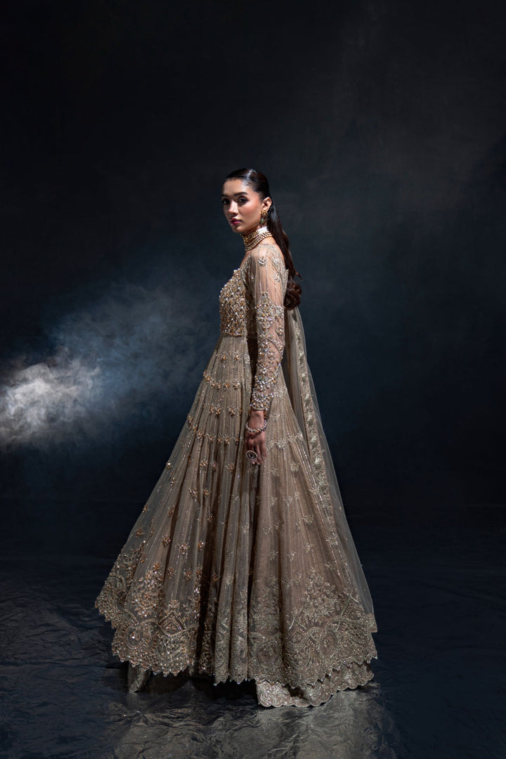 Reve Dore by Enzo RTW Hand work Bareeze Net 3 Piece Suit AURORA Wedding Collection
