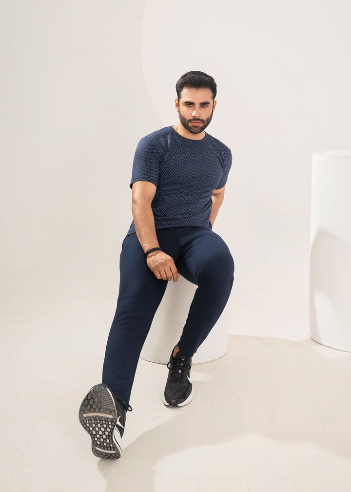 West Drop by Buraq Mens Shirt RTW Solids Cotton 1 Piece Suit Blue Print Casual Collection