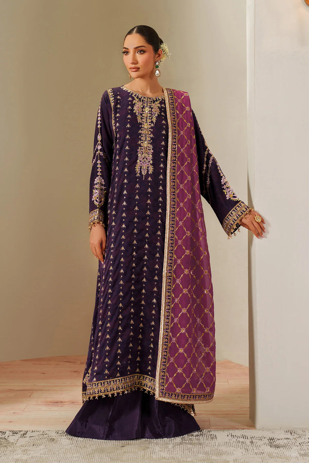 Alizeh Fashion Unstitched Embroidered Chiffon 3 Piece Suit AF26UCF AF-CH-2196-Reya - Festive Collection