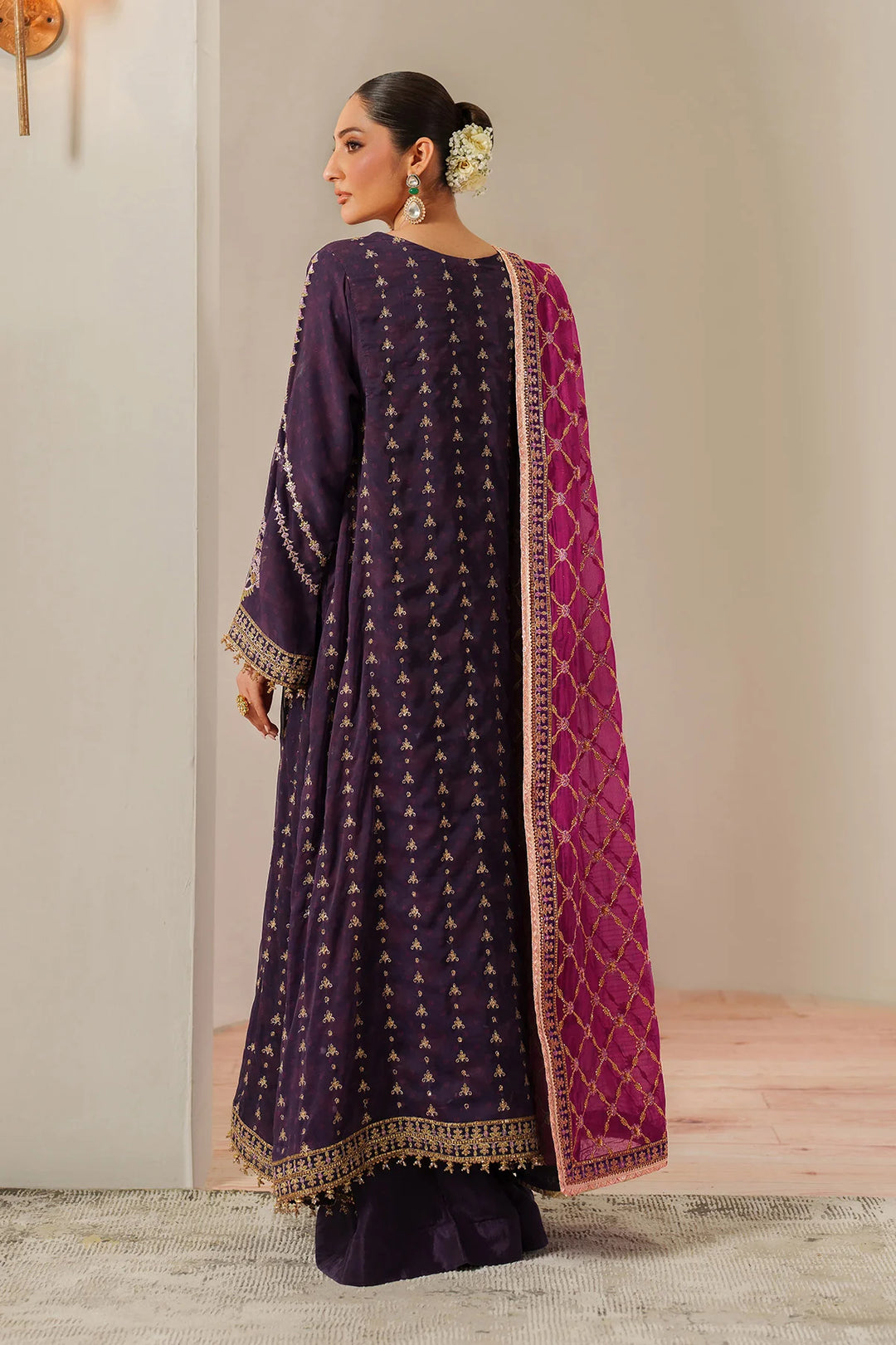 Alizeh Fashion Unstitched Embroidered Chiffon 3 Piece Suit AF26UCF AF-CH-2196-Reya - Festive Collection
