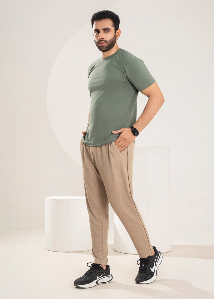 West Drop by Buraq Mens Shirt RTW Solids Cotton 1 Piece Suit Sage Green Casual Collection