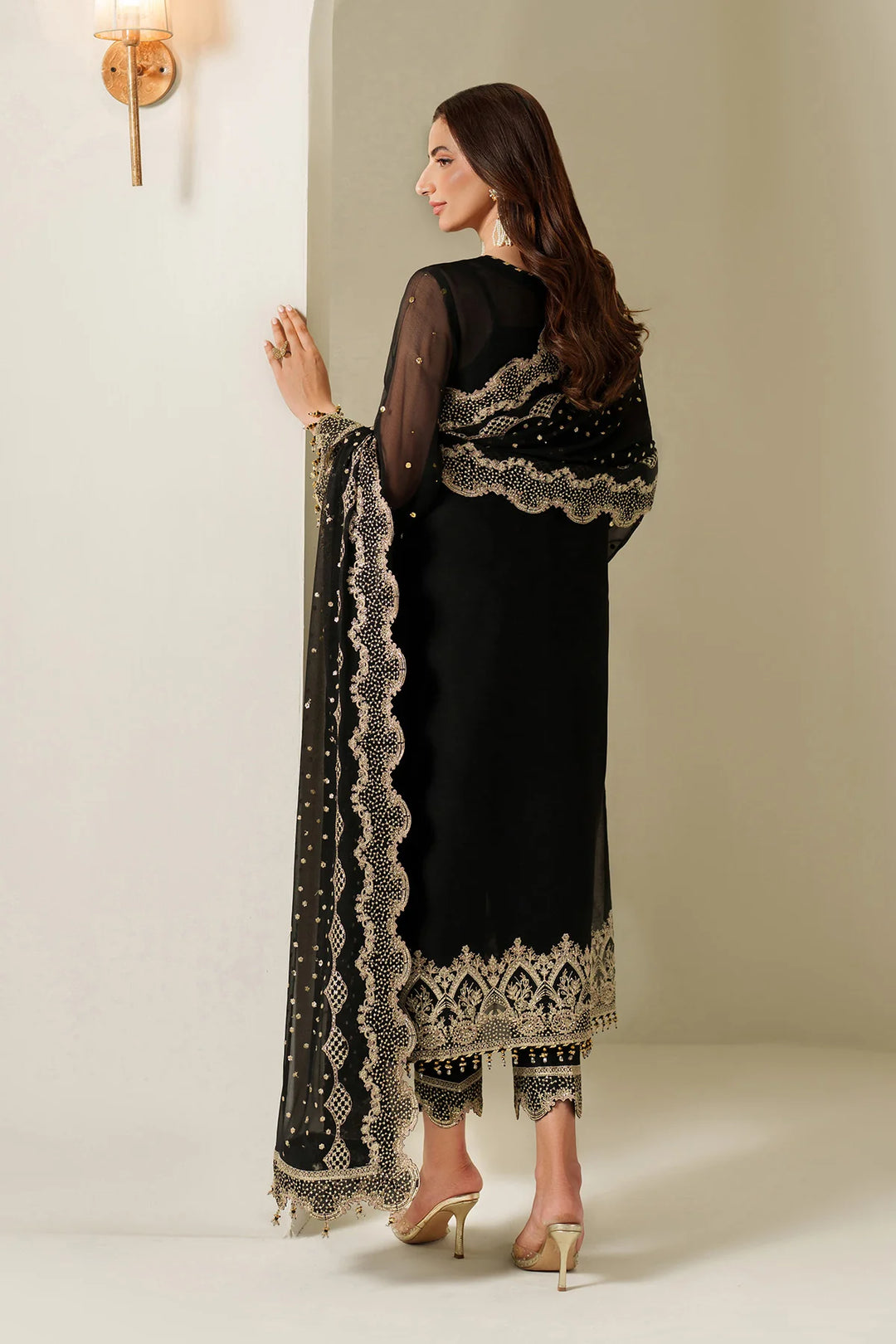 Alizeh Fashion Unstitched Embroidered Chiffon 3 Piece Suit AF26UCF AF-HM-4049-Reshma - Festive Collection