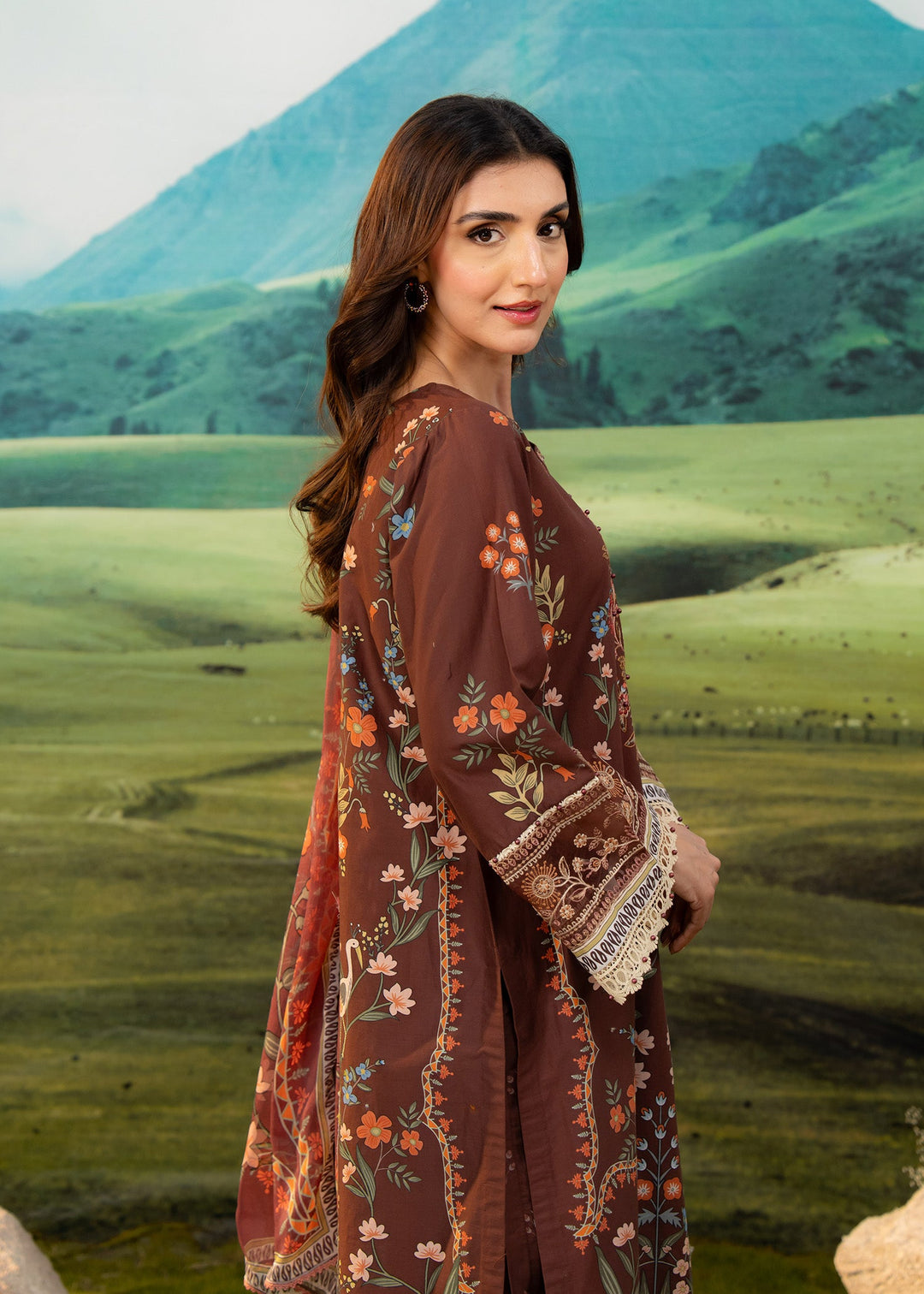 Elysian by Meerak RTW Embroidered Lawn 3 Piece Suit Rustic Casual Collection