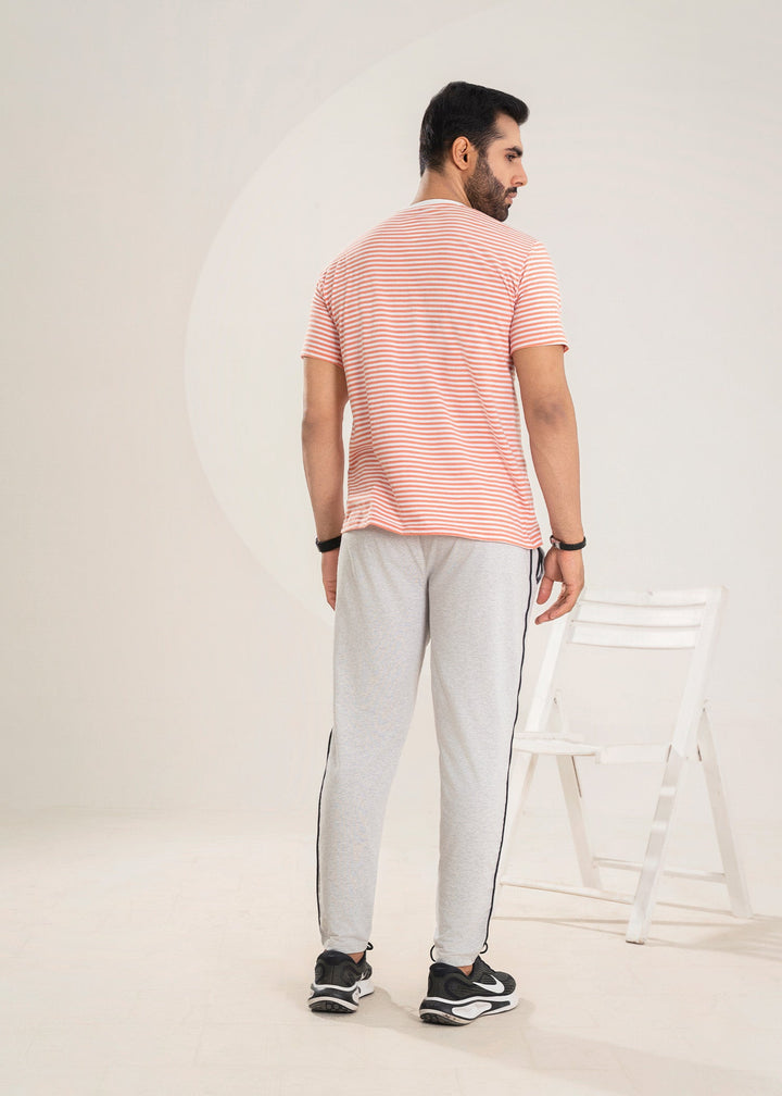 West Drop by Buraq Mens Shirt RTW Solids Cotton 1 Piece Suit Pink Stripper Casual Collection