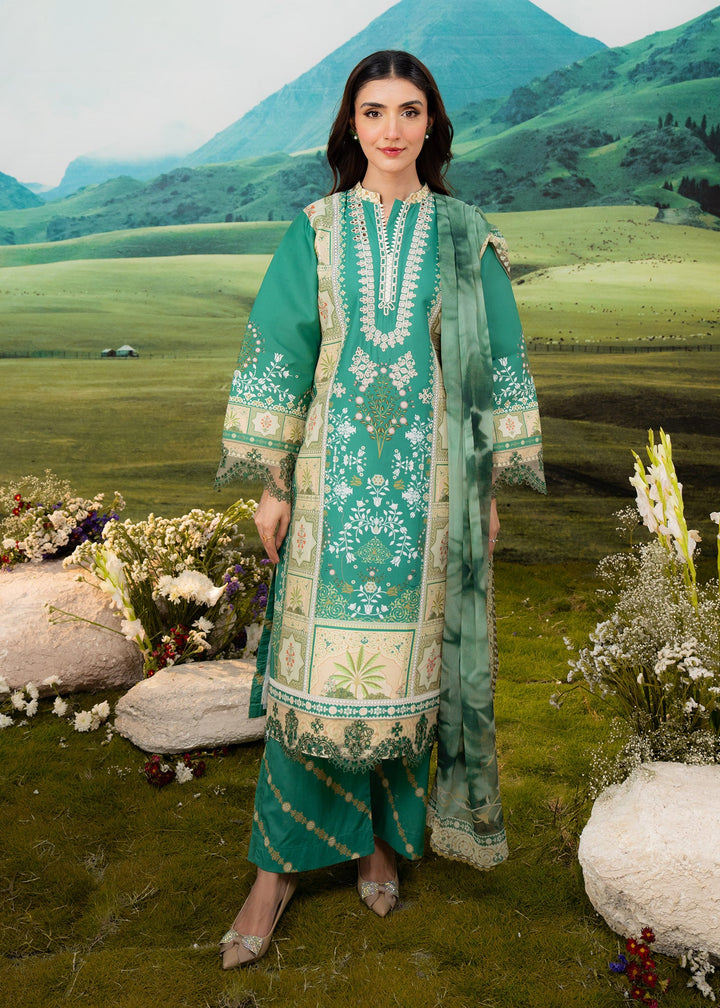 Elysian by Meerak RTW Embroidered Lawn 3 Piece Suit Orchid Casual Collection