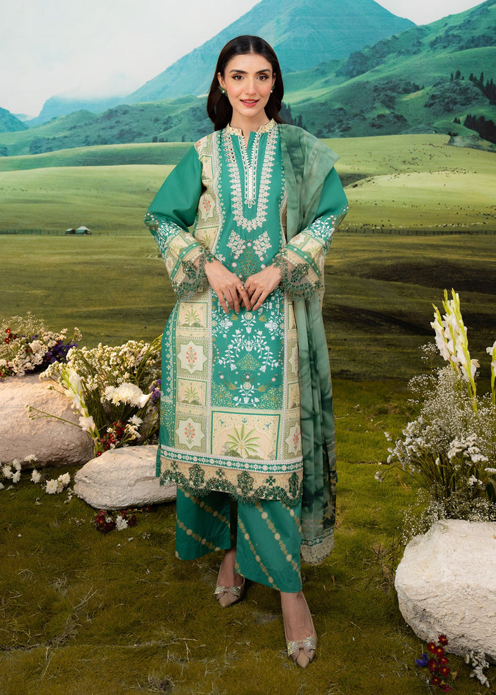 Elysian by Meerak RTW Embroidered Lawn 3 Piece Suit Orchid Casual Collection