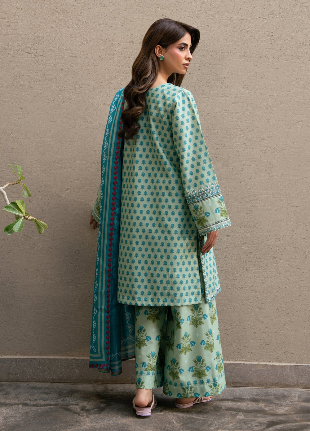 Layana by Xenia Formals Unstitched Embroidered Lawn 3 Piece Suit XE26ULL D-4 Zahara - Summer Collection