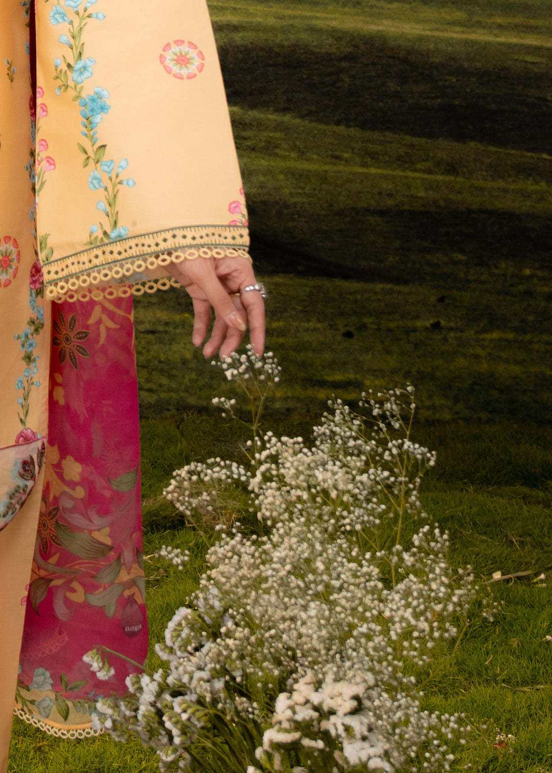 Elysian by Meerak RTW Embroidered Lawn 3 Piece Suit Freesia Casual Collection