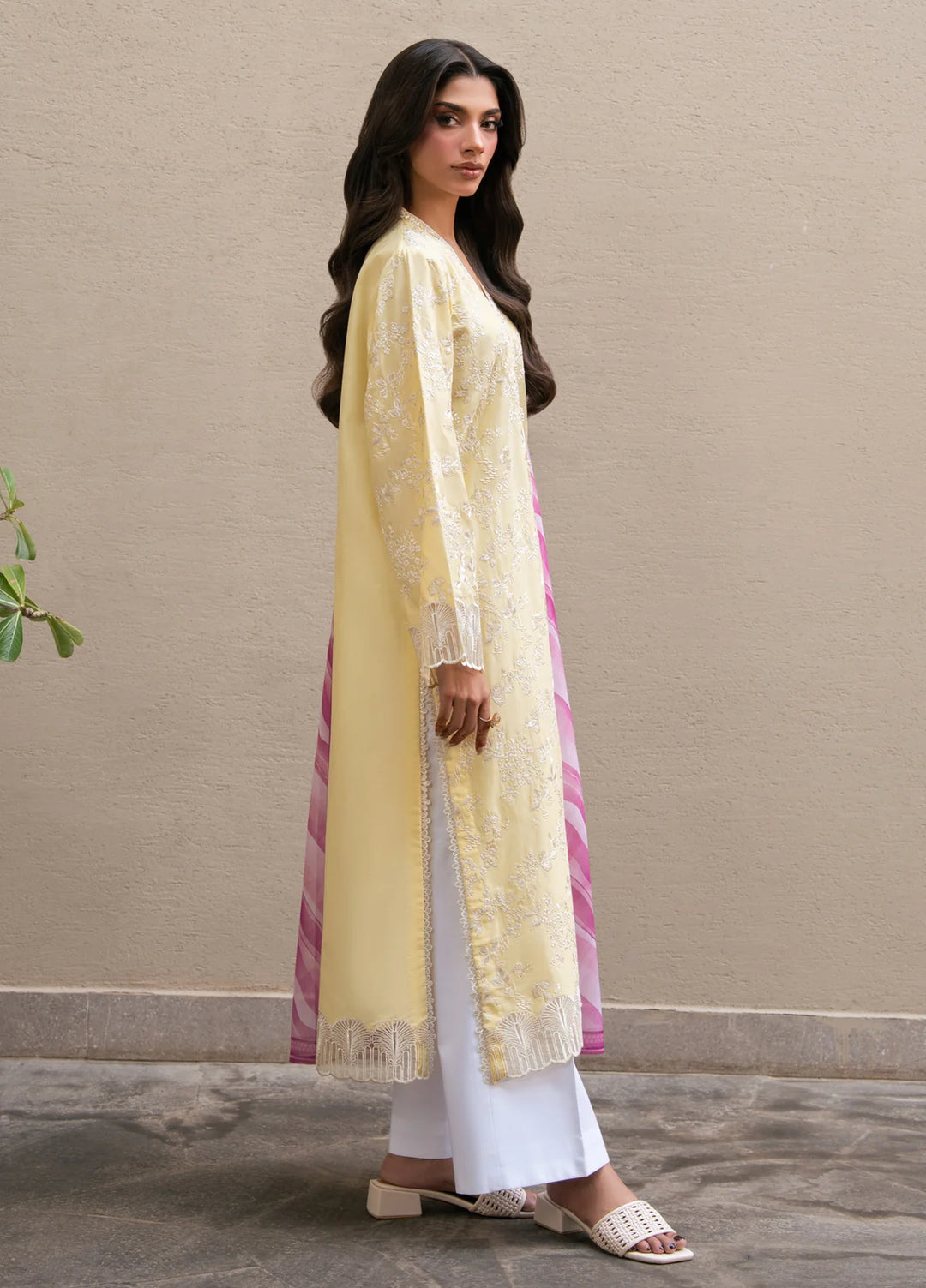 Layana by Xenia Formals Unstitched Embroidered Lawn 3 Piece Suit XE26ULL D-5 Soleil - Summer Collection