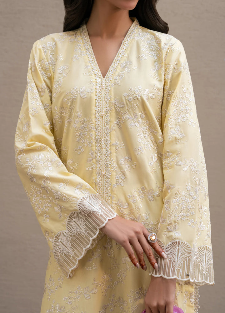 Layana by Xenia Formals Unstitched Embroidered Lawn 3 Piece Suit XE26ULL D-5 Soleil - Summer Collection