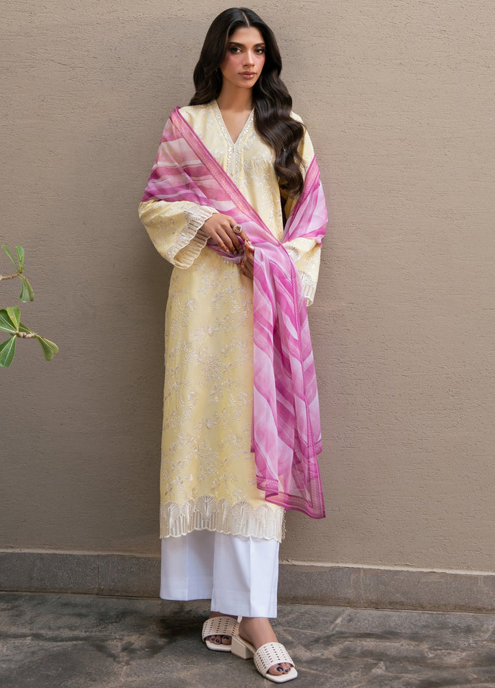 Layana by Xenia Formals Unstitched Embroidered Lawn 3 Piece Suit XE26ULL D-5 Soleil - Summer Collection
