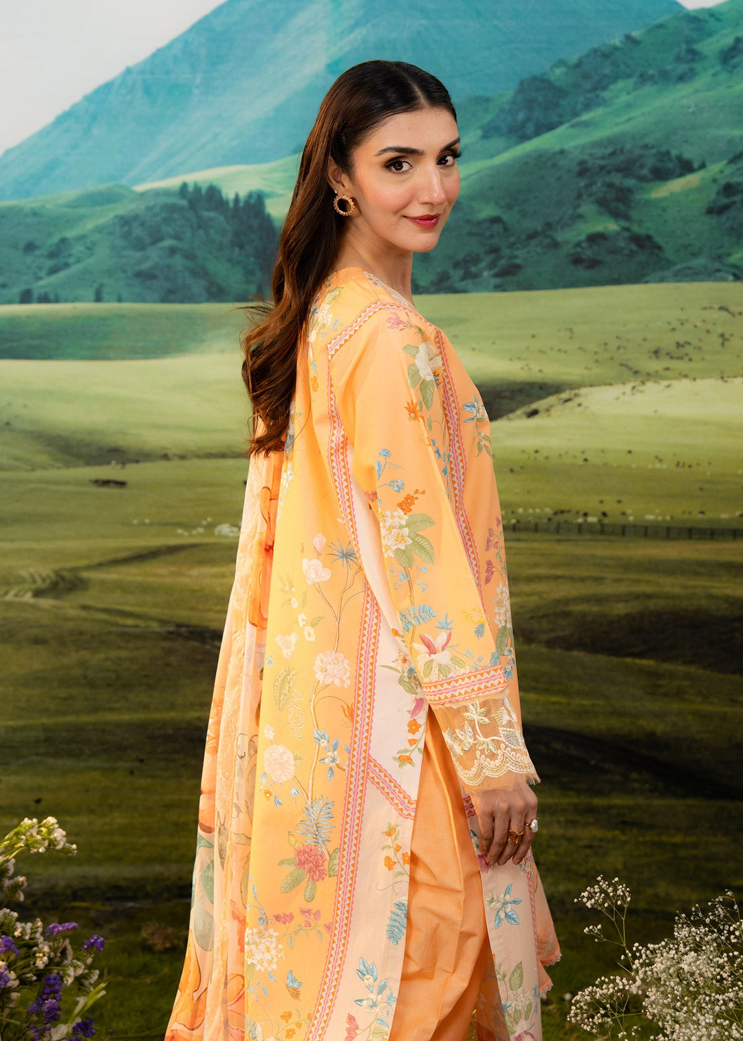 Elysian by Meerak RTW Embroidered Lawn 3 Piece Suit Solstice Casual Collection
