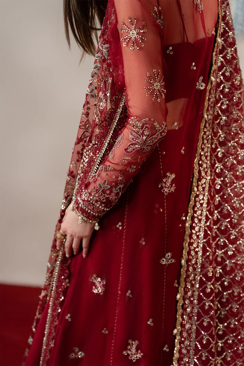 Aure by Afrozeh Unstitched Embroidered Organza 3 Piece Suit AF26UAW Florentine FW01237 - Wedding Collection