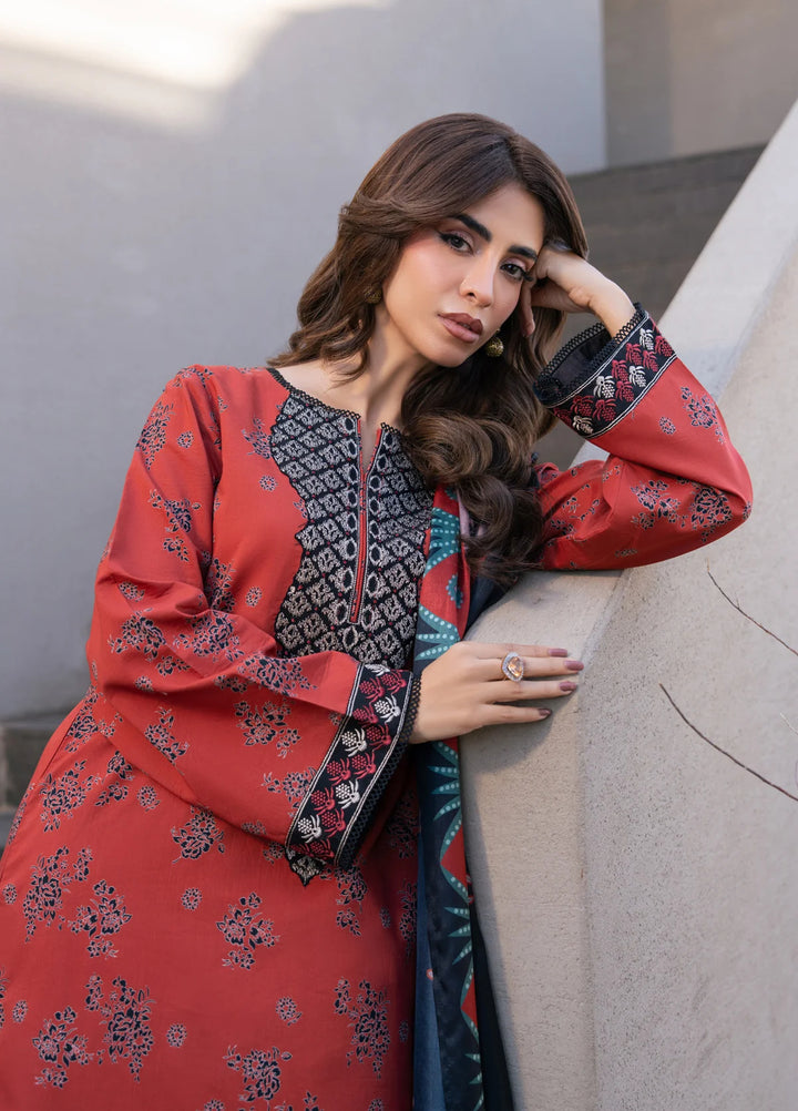 Layana by Xenia Formals Unstitched Embroidered Lawn 3 Piece Suit XE26ULL D-7 Jaffa - Summer Collection