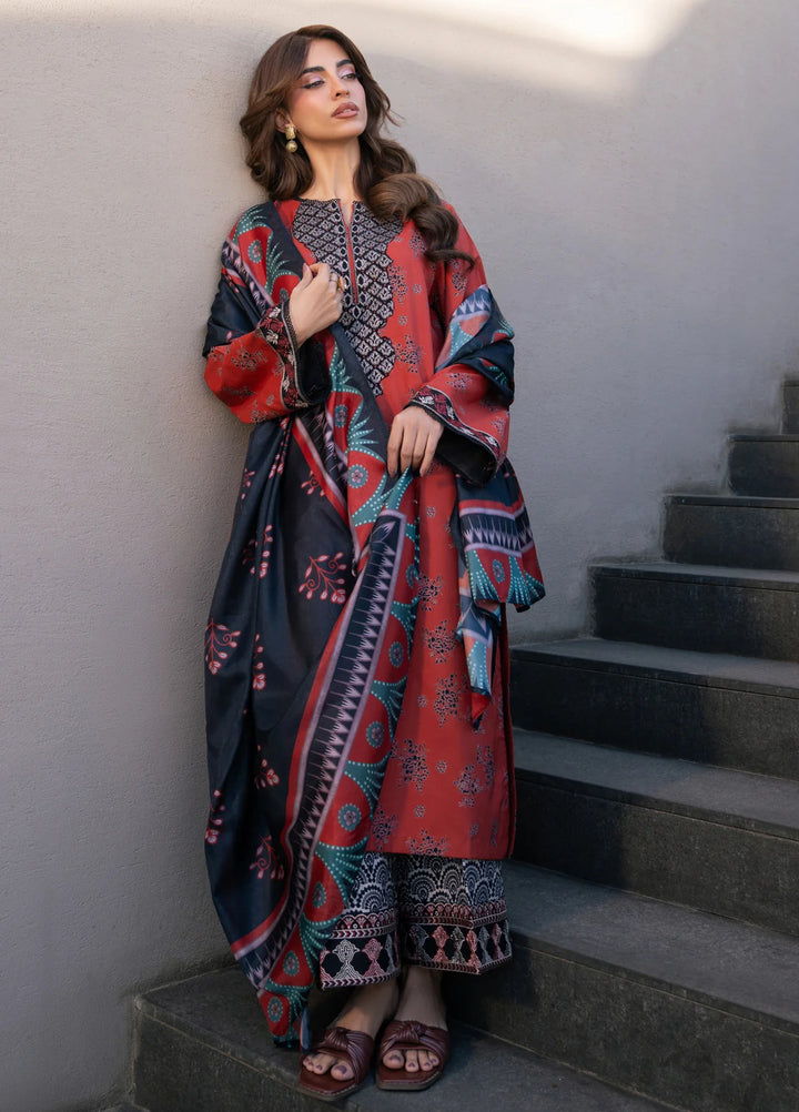 Layana by Xenia Formals Unstitched Embroidered Lawn 3 Piece Suit XE26ULL D-7 Jaffa - Summer Collection