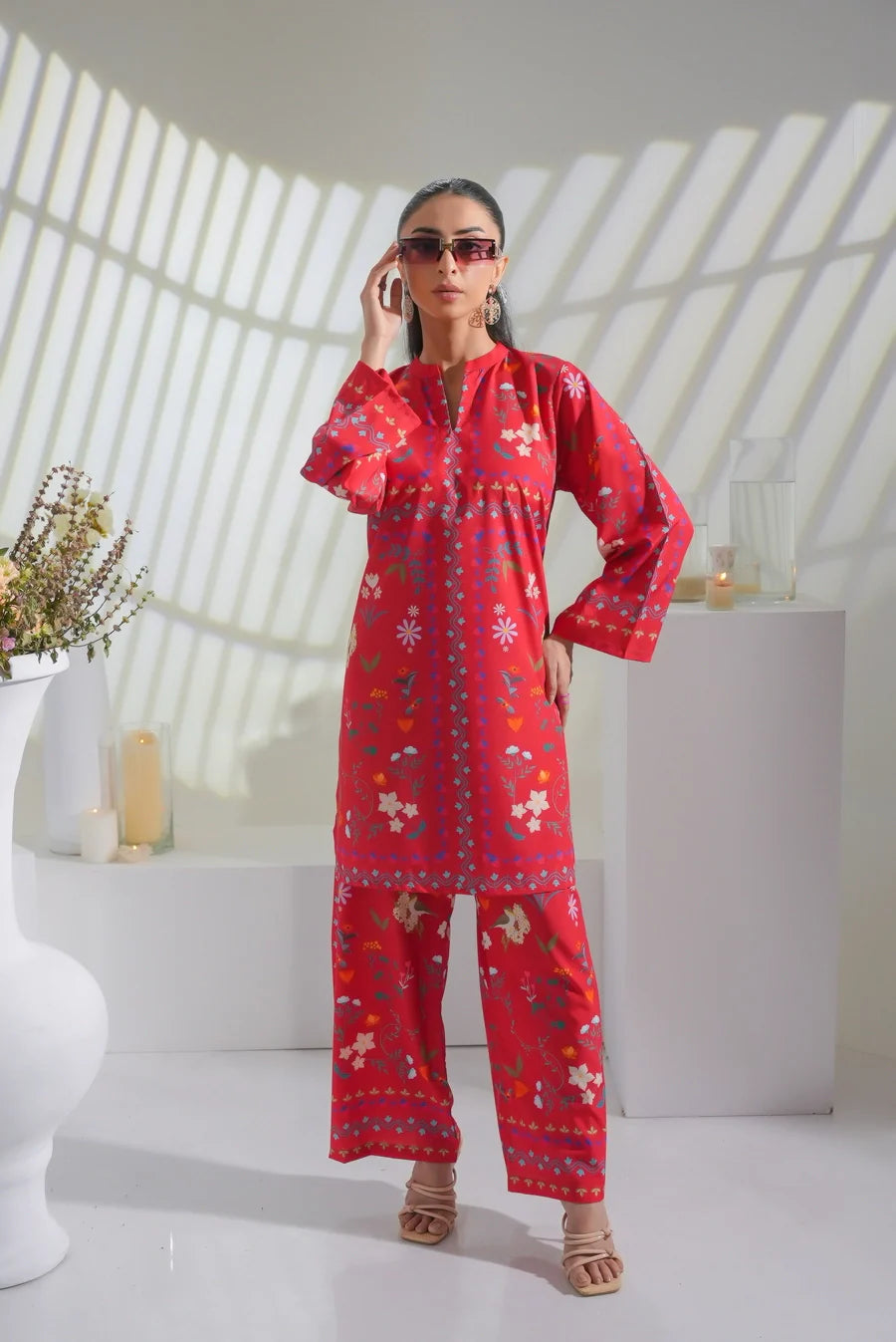 Dhaga Women Pret Printed 2 Piece Soft Crepe Faune SS25DSP287 - Summer Collection