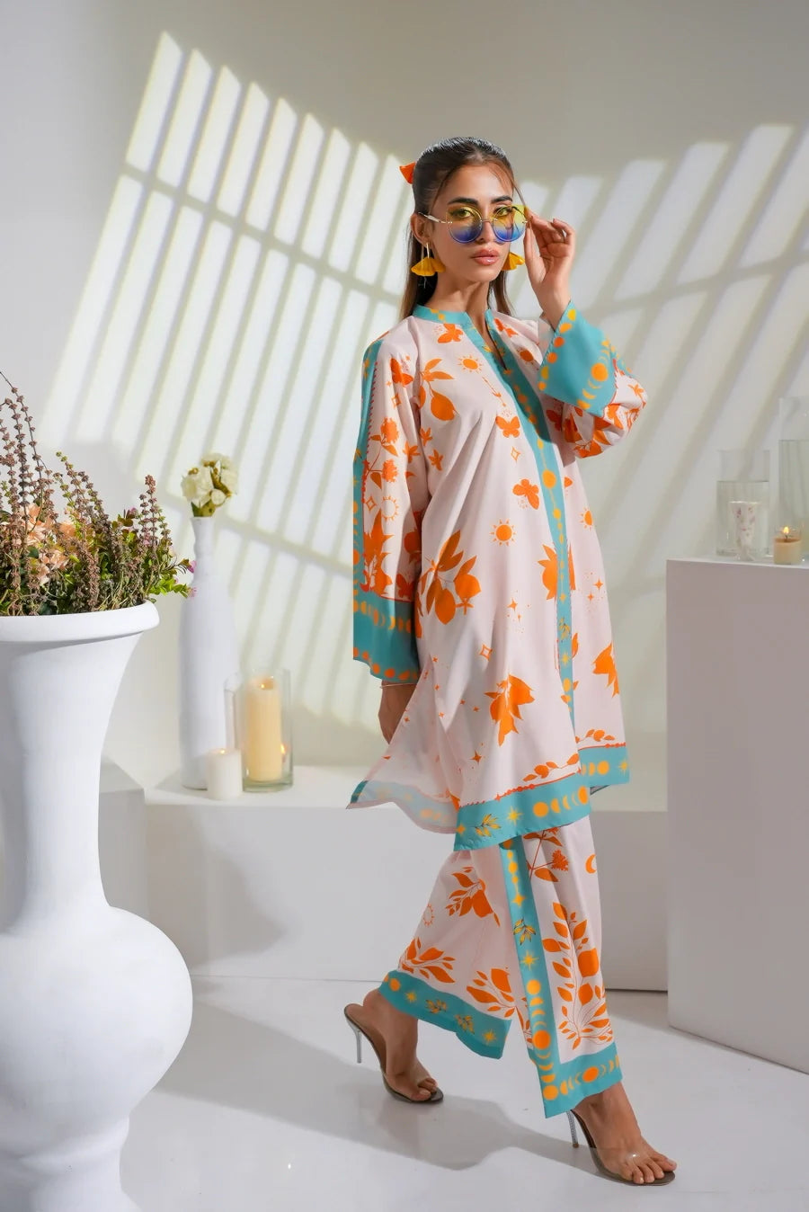 Dhaga Women Pret Printed 2 Piece Soft Crepe Celestial SS25DSP285 - Summer Collection