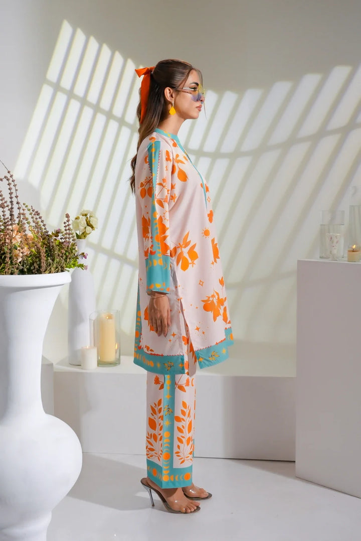 Dhaga Women Pret Printed 2 Piece Soft Crepe Celestial SS25DSP285 - Summer Collection