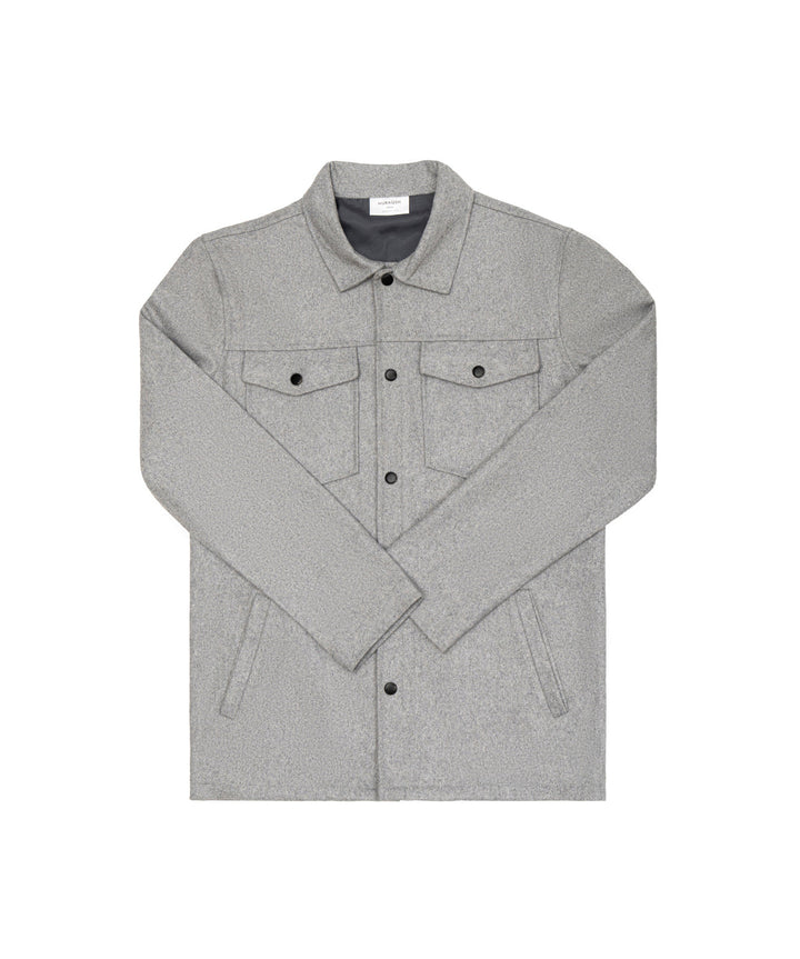 Muraqsh Ready To Wear Solids Cotton Men Grey Wool Coat ABD-GWC - Summer Collection