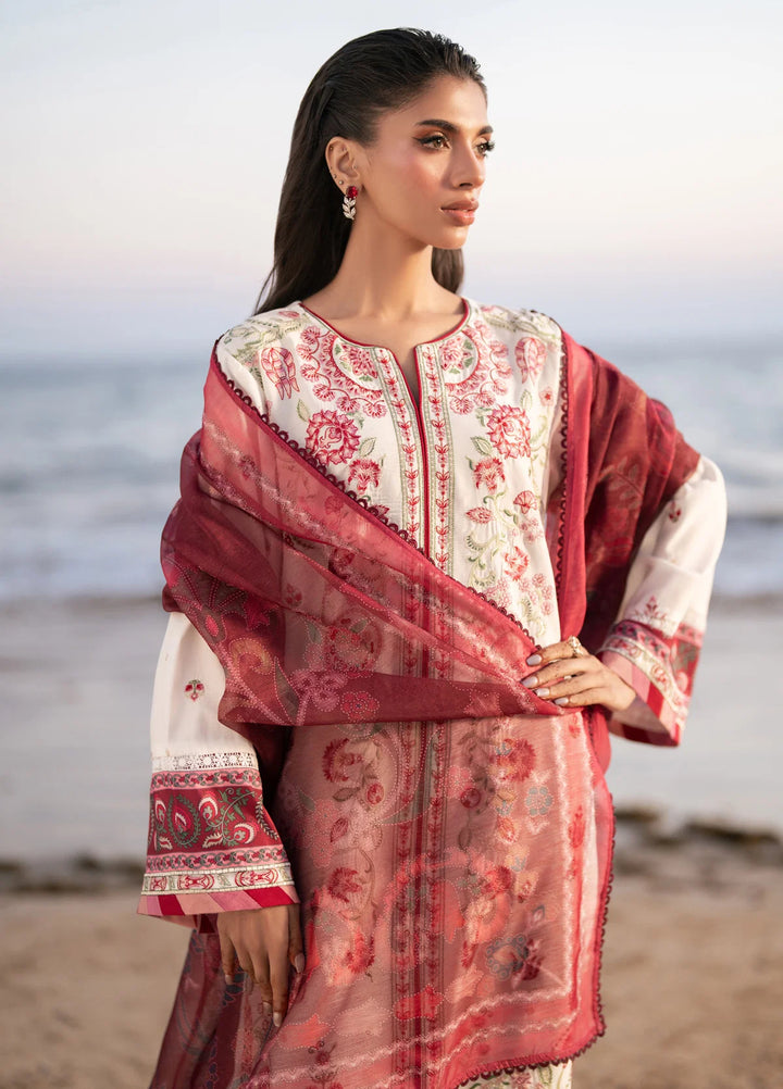 Layana by Xenia Formals Unstitched Embroidered Lawn 3 Piece Suit XE26ULL D-1 Rasa - Summer Collection