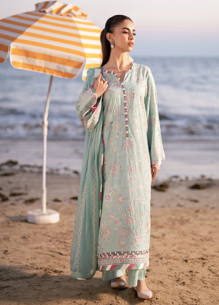 Layana by Xenia Formals Unstitched Embroidered Lawn 3 Piece Suit XE26ULL D-8 Dahr - Summer Collection