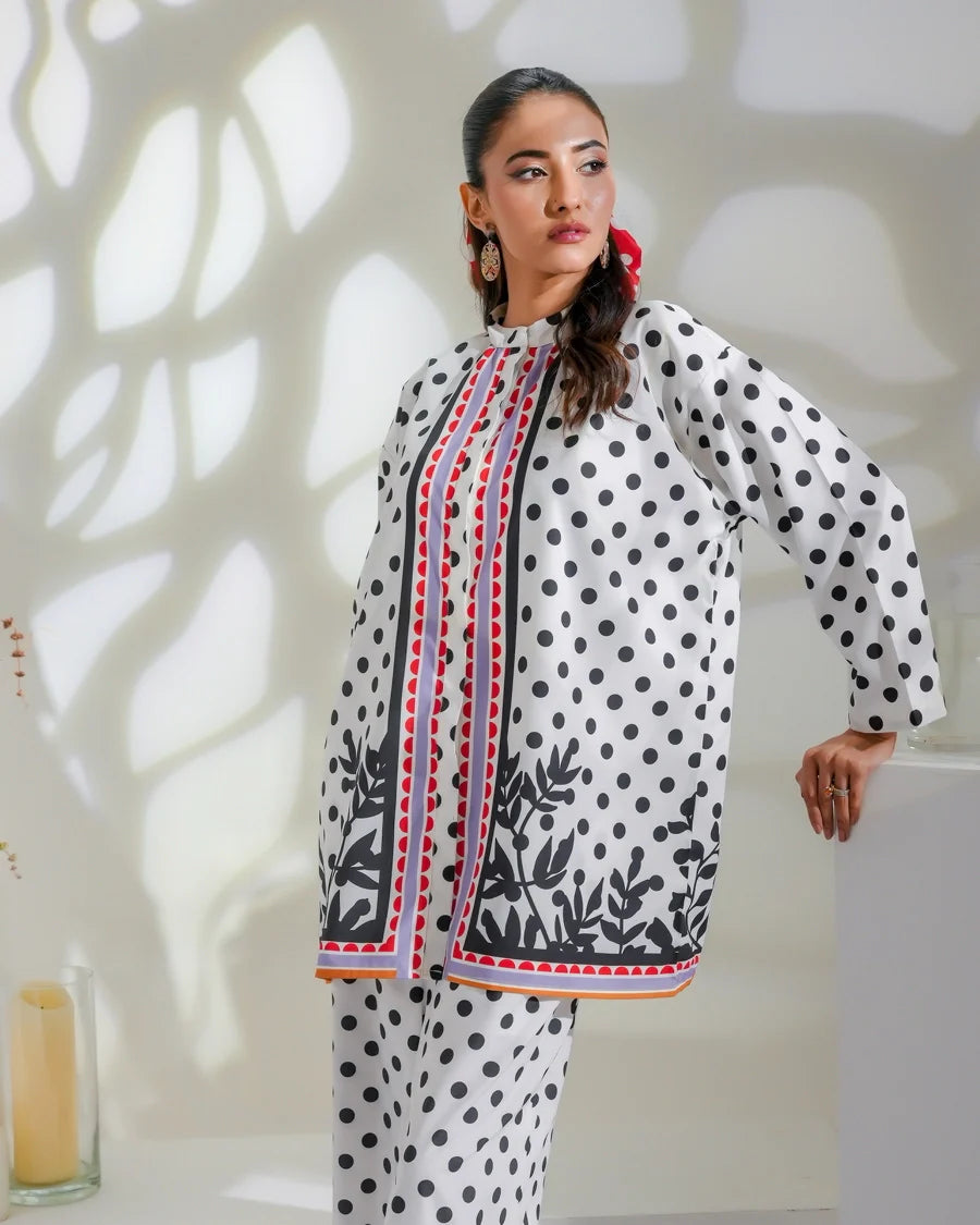 Dhaga Women Pret Printed 2 Piece Soft Crepe Raven SS24DSP - Summer Collection