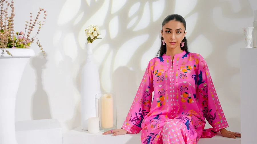 Dhaga Women Pret Printed 2 Piece Soft Crepe Claire SS25DSP288 - Summer Collection