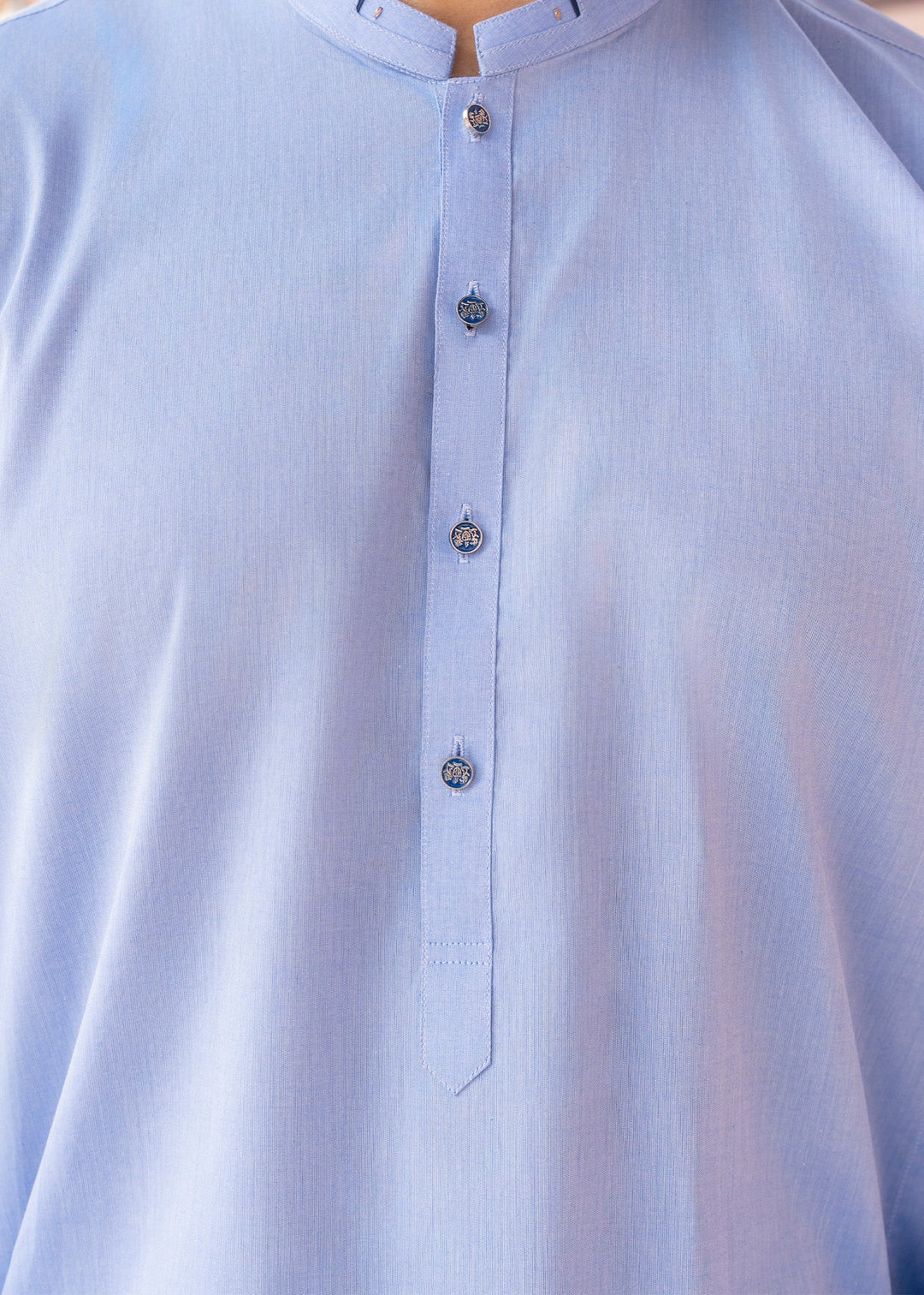 Riwayat by Buraq Mens RTW Solids Cotton 2 Piece Suit Sky Blue Casual Collection