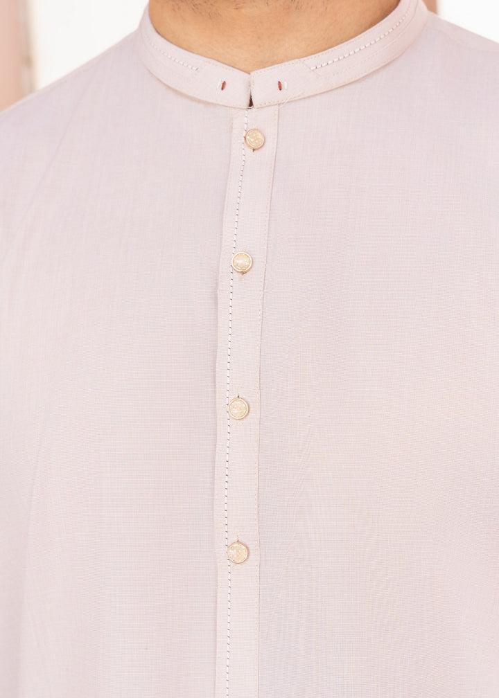 Riwayat by Buraq Mens RTW Solids Cotton 2 Piece Suit Ivory Casual Collection