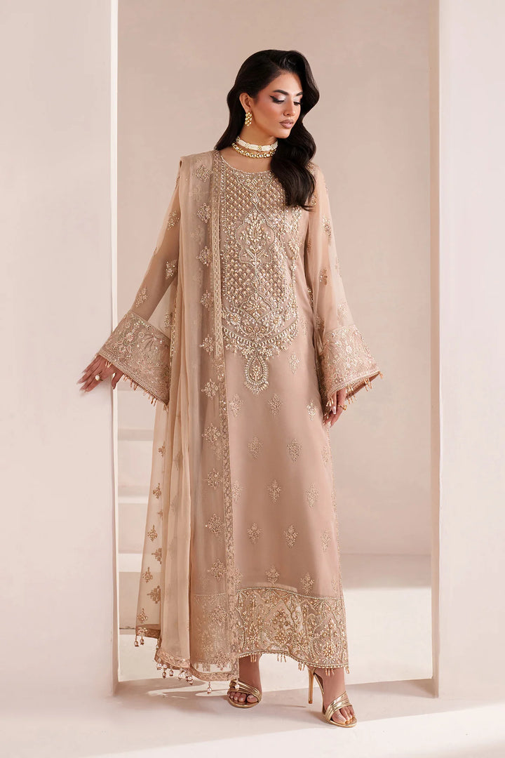 Alizeh Fashion Unstitched Embroidered Chiffon 3 Piece Suit AF26UCF AF-BHM-4064-Cove - Festive Collection