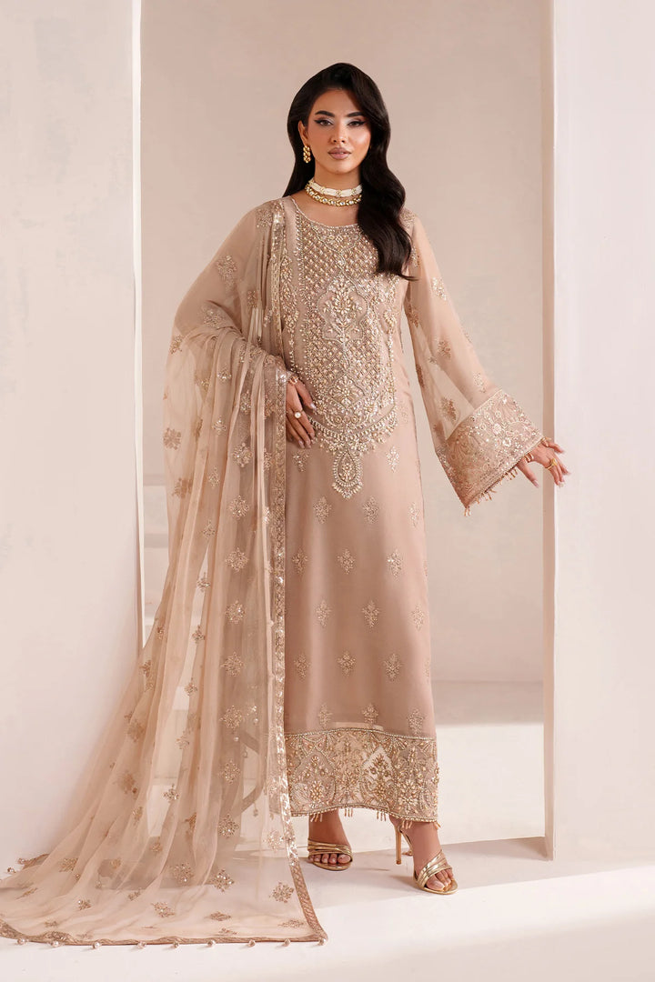 Alizeh Fashion Unstitched Embroidered Chiffon 3 Piece Suit AF26UCF AF-BHM-4064-Cove - Festive Collection