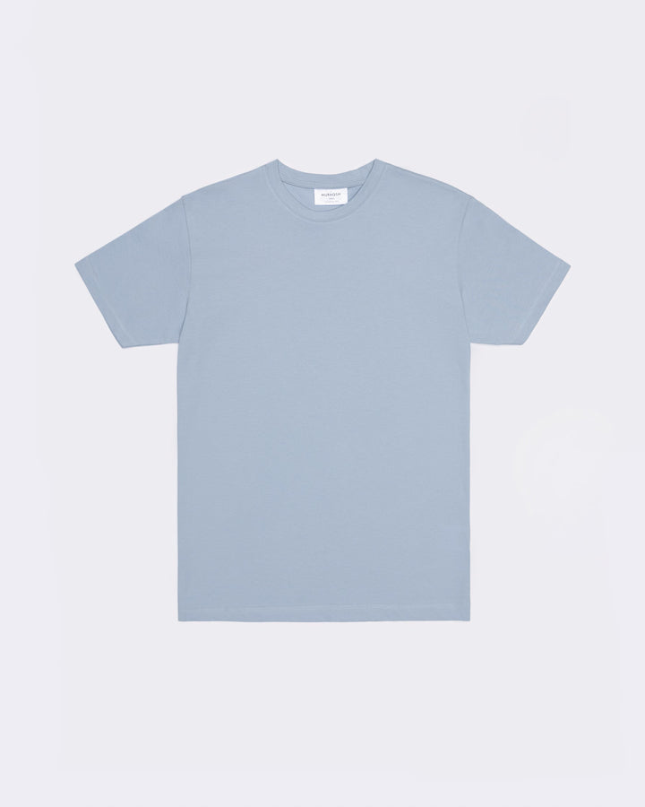 Muraqsh Ready To Wear Solids Cotton Men Sky Blue Basic Thirt ABDBBT - Summer Collection